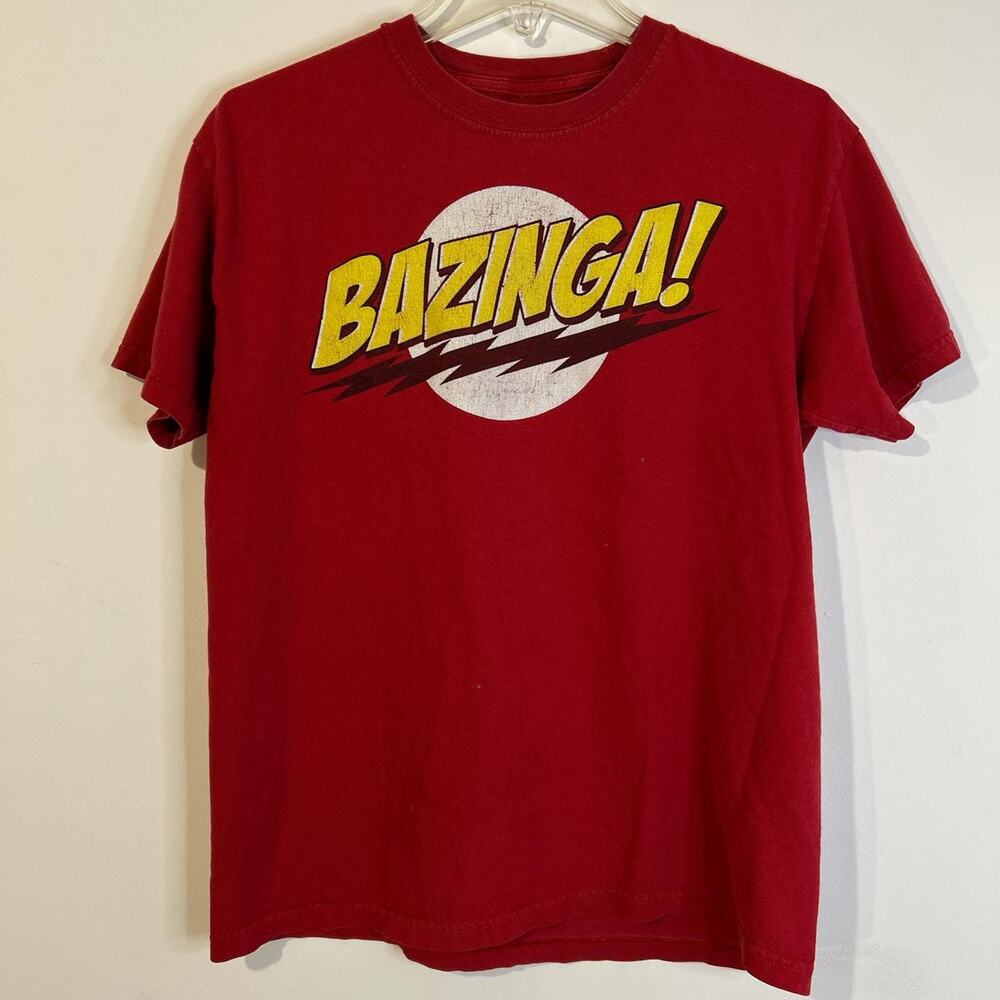 The Big Bang Theory Bazinga Vintage mens medium t shirt